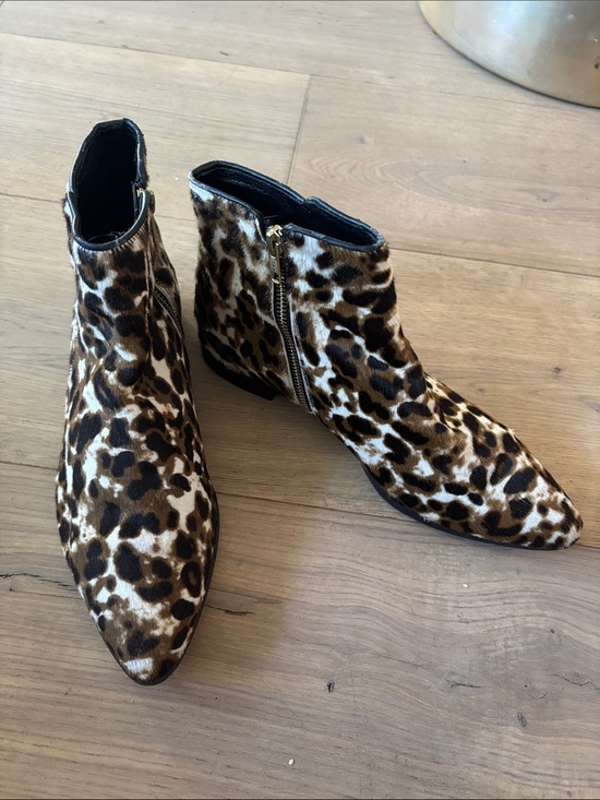 J. Crew Shoes - J. Crew Leopard Print Ankle Booties in Brown and Black